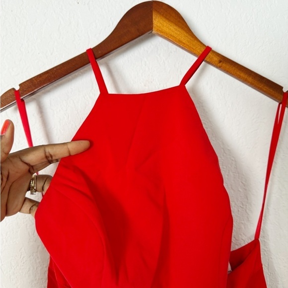 NEW Fame & Partners Halter Neck Fit & Flare Dress - Picture 5 of 10